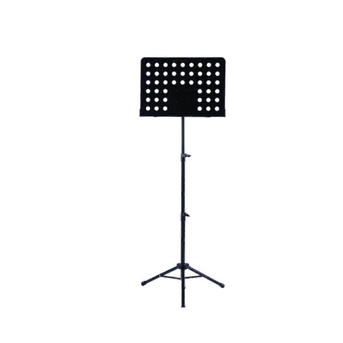 Adjustable Height Sheet Music Stand with Foldable Tripod Base and Tray Angle, Black 50x150cm