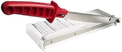 Paper Cutter A4 Mini Guillotine Trimmer for Precise Craft Cutting and Safe Durable Office Use