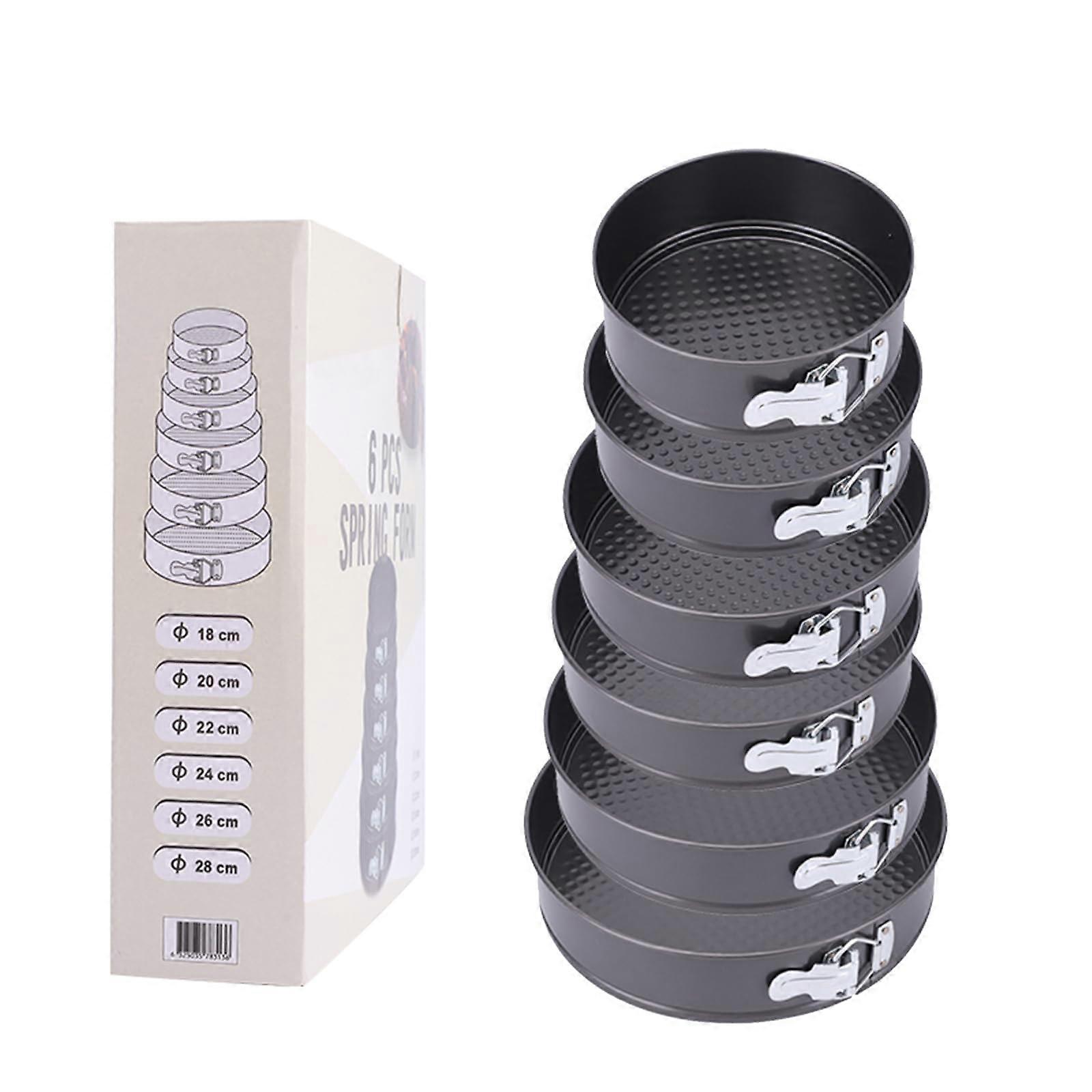 Springform Cake Pan Set, Nonstick LeakProof Base, MultiSize Round Bakeware for Cheesecake Pizza