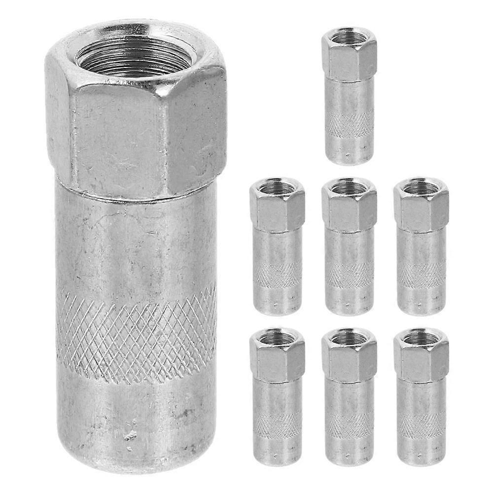 8pcs Grease Coupler Durable Metal Grease Jut Replacement Engine Lubricant Sprayer Coupler Leak Proof Fitting Nozzle Multi-Functional Nozzle