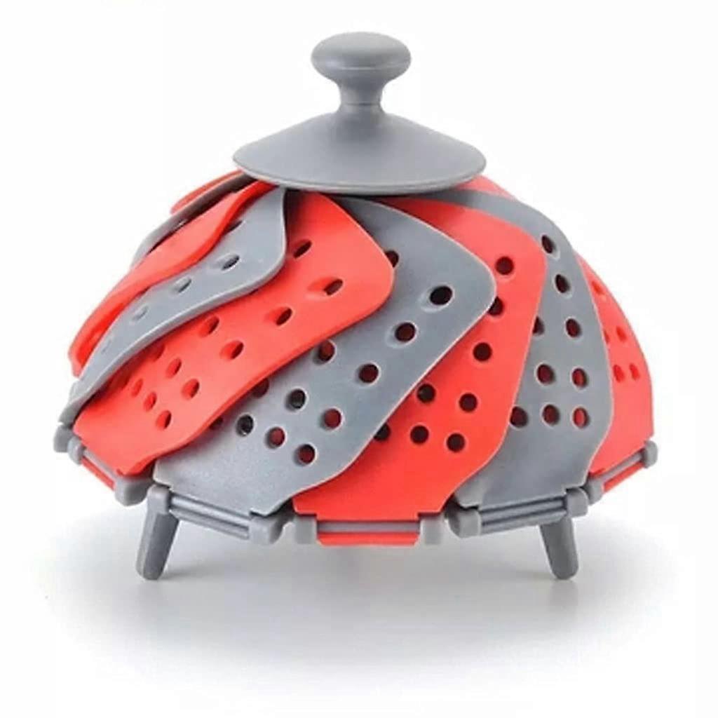 Silicone Steamer Basket Foldable SpaceSaving Dishwasher Safe for Vegetables and Fruit