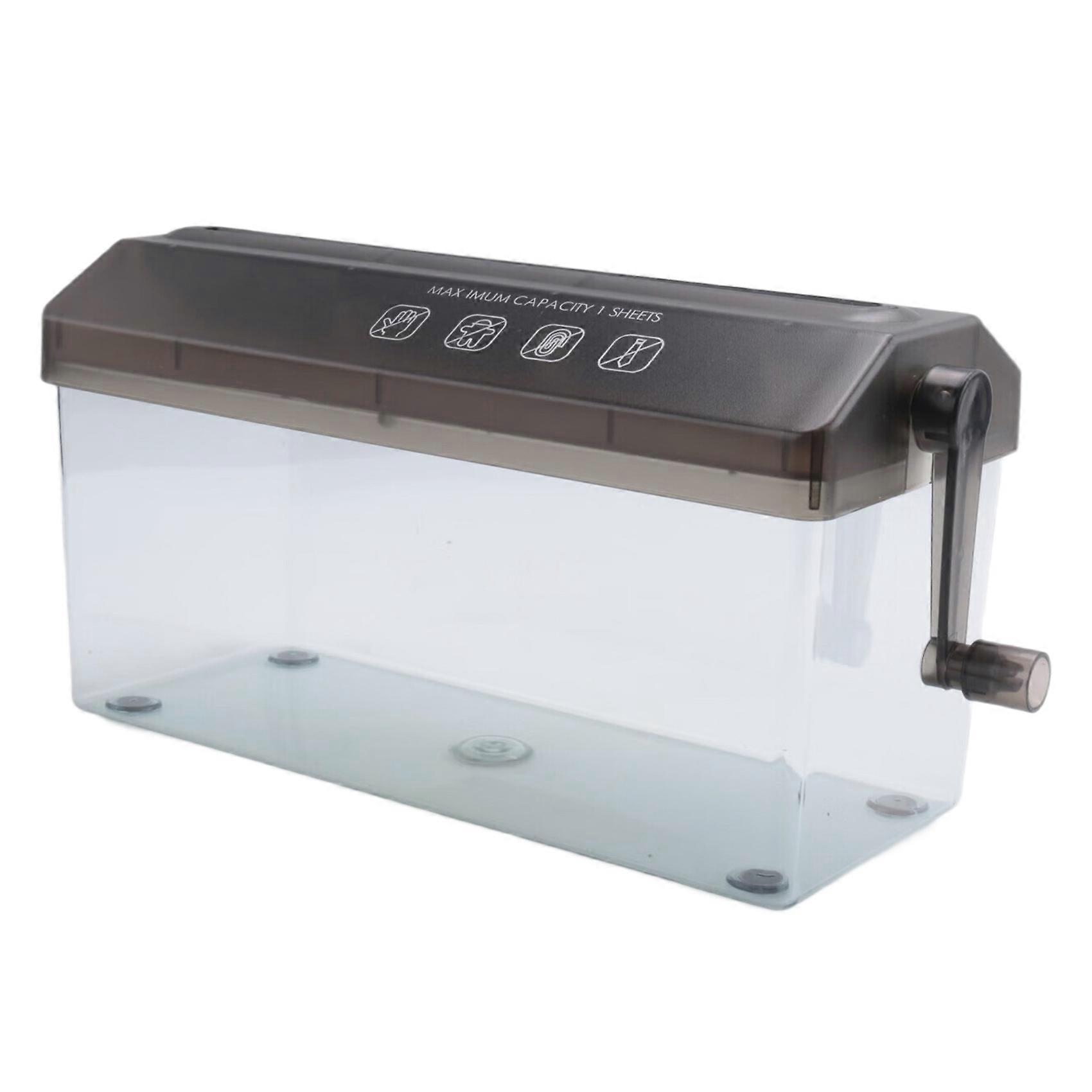 Paper Shredder Desktop Manual Mini Hand Cutting Tool A4 Machine Documents Crusher for Home