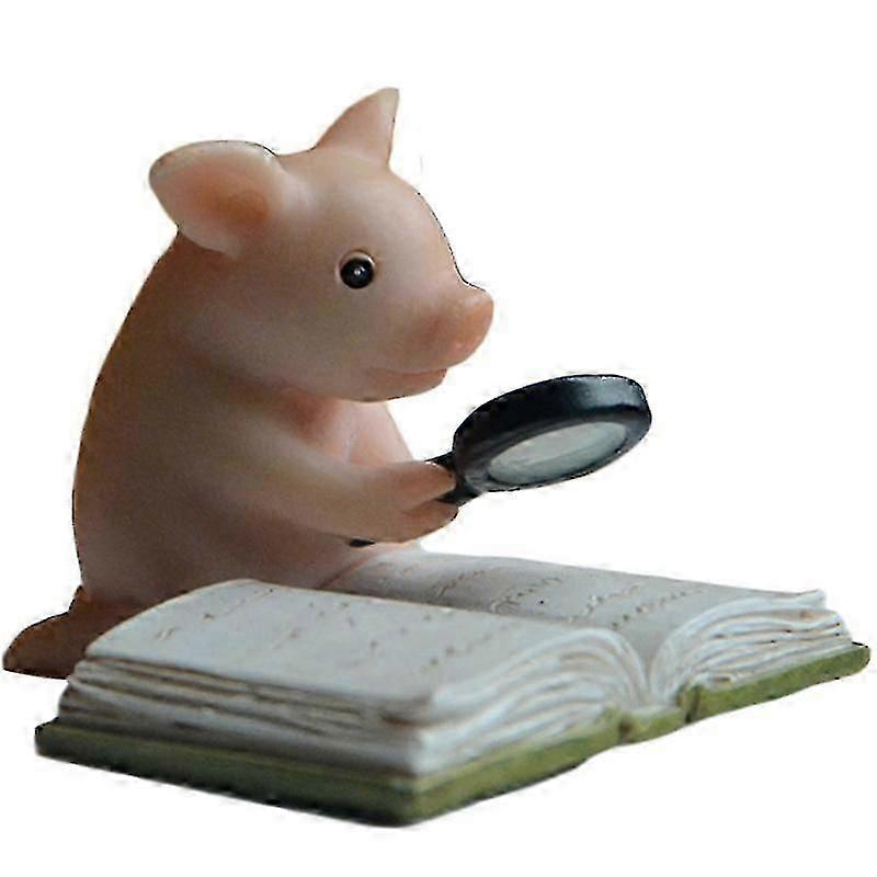 pig garden statue mini figurine for landscape