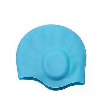 Silicone Swimming Cap compatible with Men Women Ear Protection Waterproof Diving Hood Bathing Long Short Hair Pool Accessories