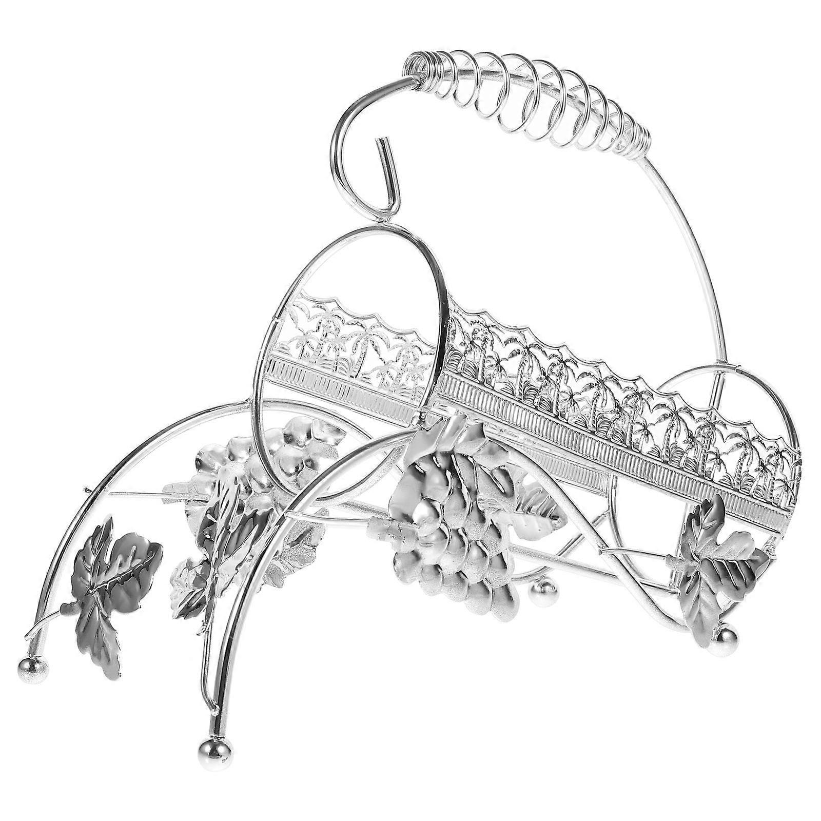 Red Rack Holder for Display Sturdy Iron Metal