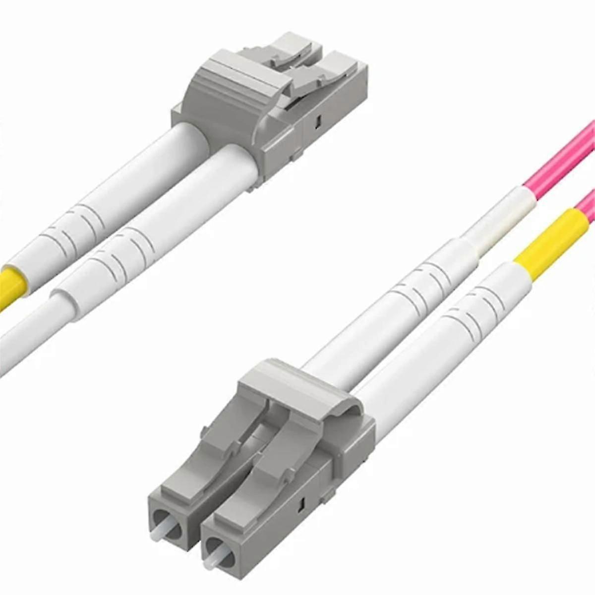 For OM4 LC-LC UPC Duplex Fiber Patch Cable LSZH Jacket for