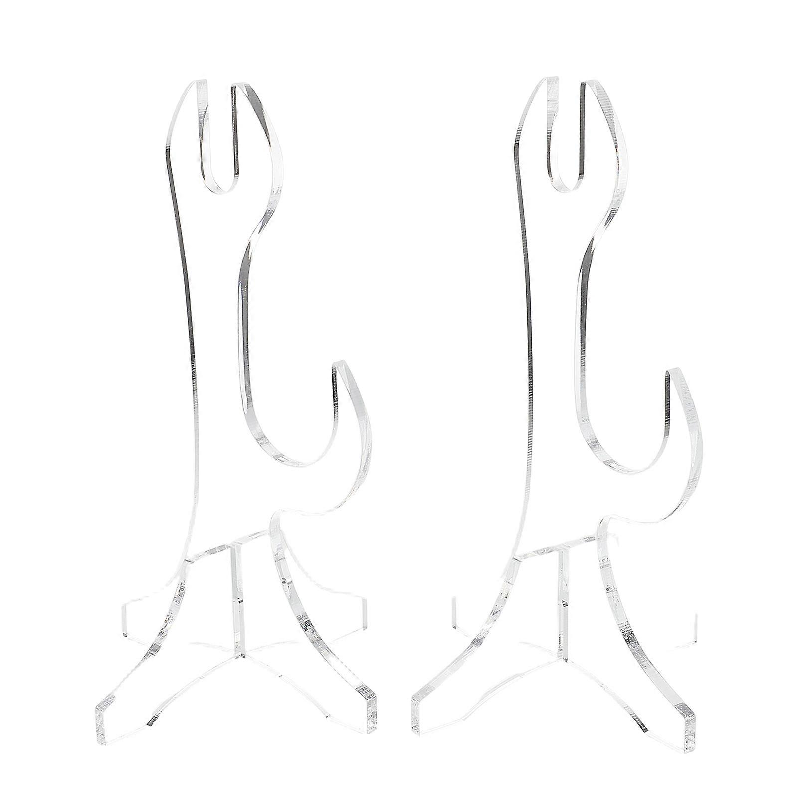 Transparent Acrylic Sword Display Stand for Display 8Pcs Double Layer Horizontal Rack