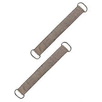 Coffee Ramie Back Scrubber for Deep Skin Removing 2Pcs Bath Strap