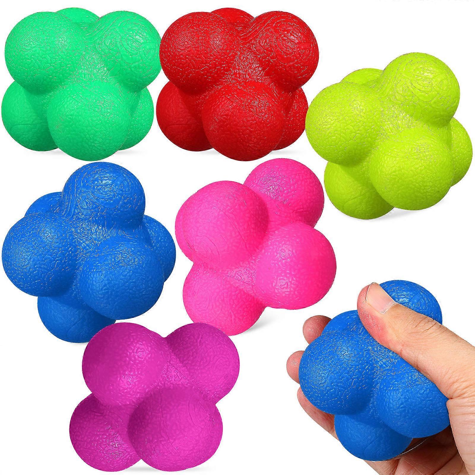 Tpr for Training Use 6Pcs Hexagonal Assorted