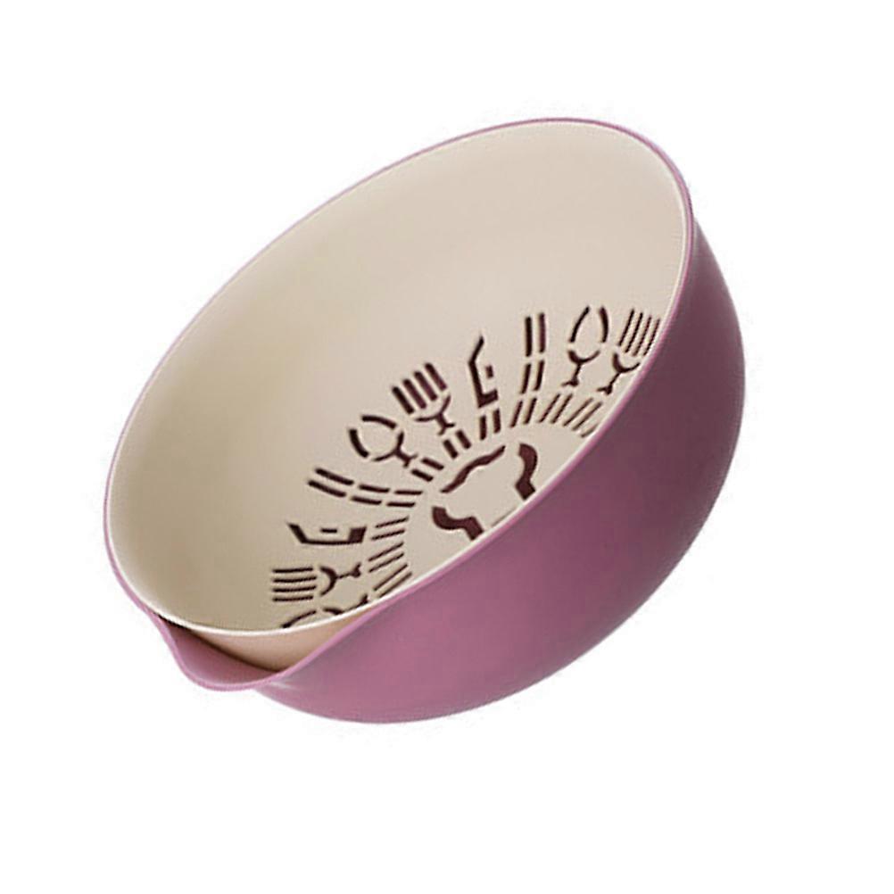 Washing Food Kitchen Colander Plastic Colander for Kitchen Household Users Round Shape Simple Design 1Pack