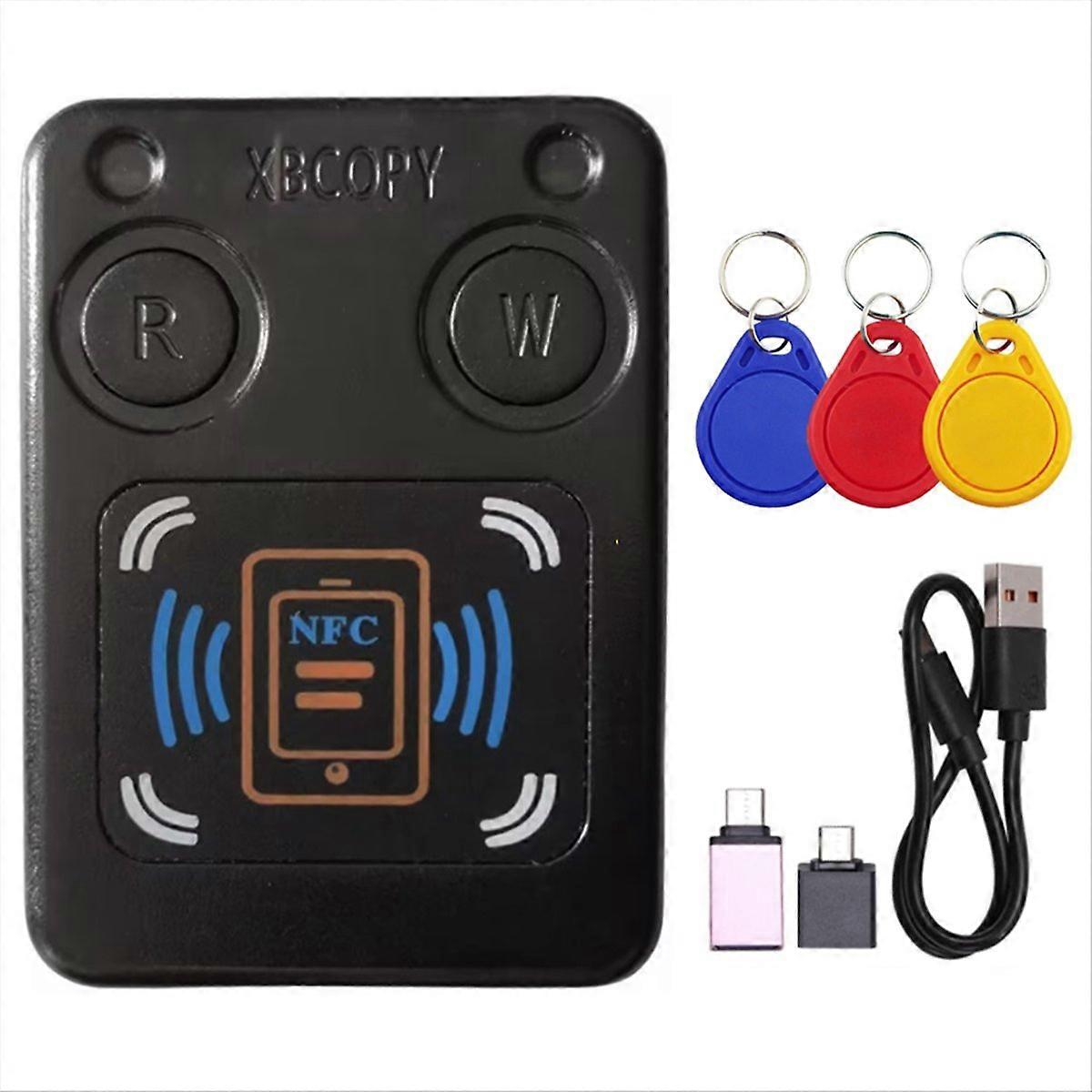 NFC RFID Smart Chip Card Reader Copier+3XCUID Keychain