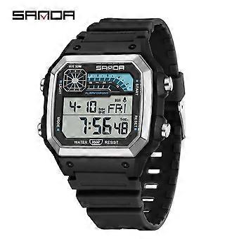 Herrenuhren Sport Outdoor Wasserdicht Militär Armbanduhr Datum Multifunktionstaktik LED Alarm Stoppuhr