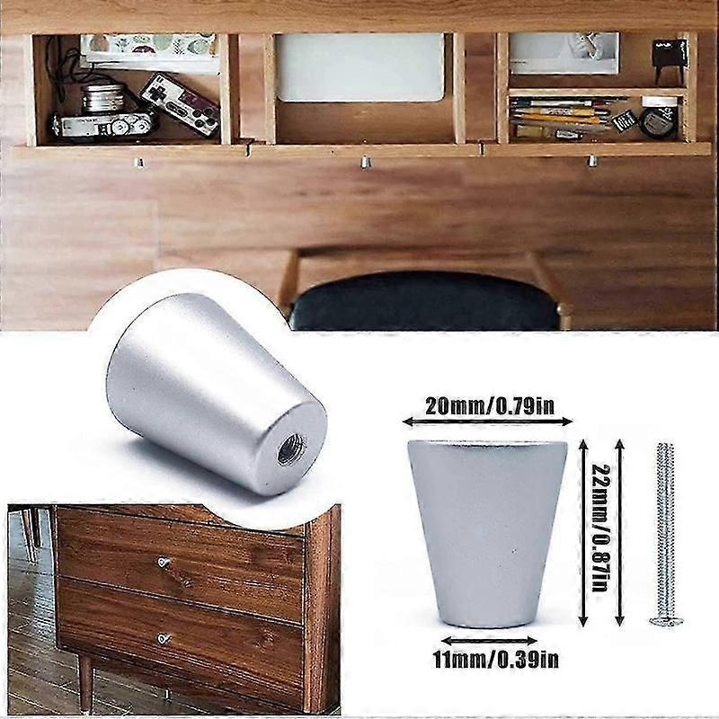 round metal knobs 10 pcs for cabinets drawers with screws