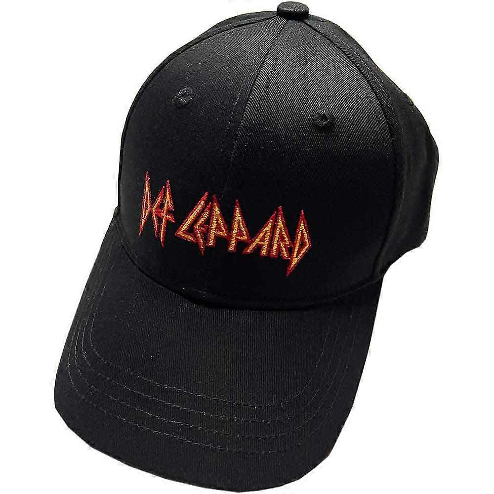 Def Leppard Text Band Logo Strapback