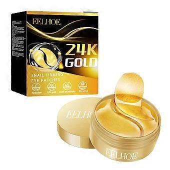 Eelhoe 24K Gold Firming Eye Mask - Improves Eye Wrinkles, Tightens Tear Troughs, Lifts And Firms Eye Area, Moisturizes Skin