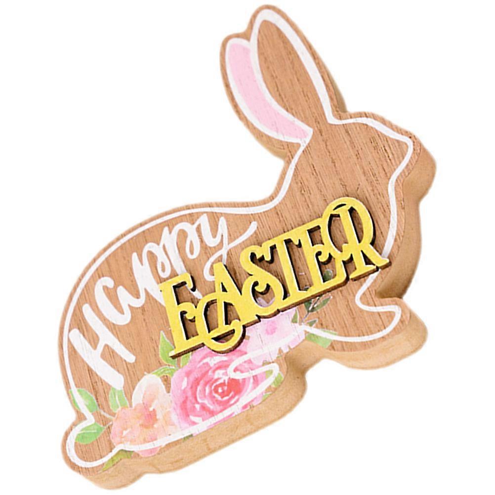 Easter Table Sign Easter Bunny Table Wood Sign Happy Easter Table Centerpiece