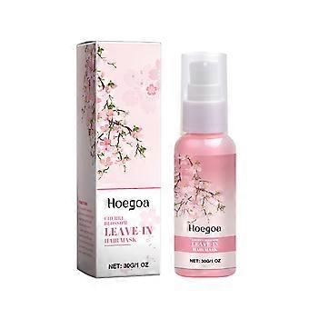 Hoegoa Sakura No-Rinse Hair Mask - Repairs Dry And Frizzy Hair, Leaving It Smooth, Shiny, Fresh, And Silky