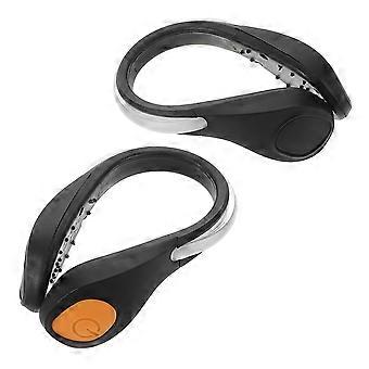 LED Color Changing Shoe Clip Lights for Safety with 10Pcs Reflective Night Running Gear