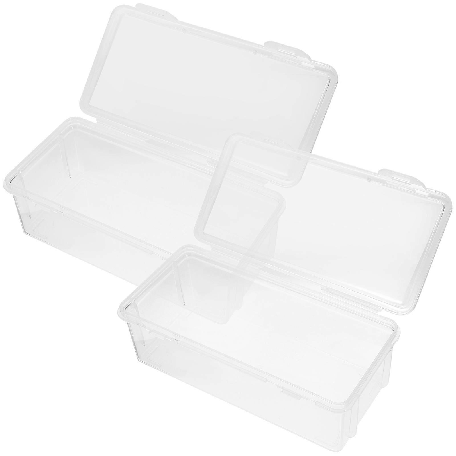 Bread Storage Container Bread Holder for Storage 2Pcs Clear PP Container