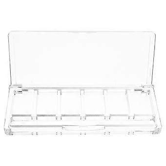 Clear Plastic Makeup Palette for Eyeshadow Use with Six Compartments