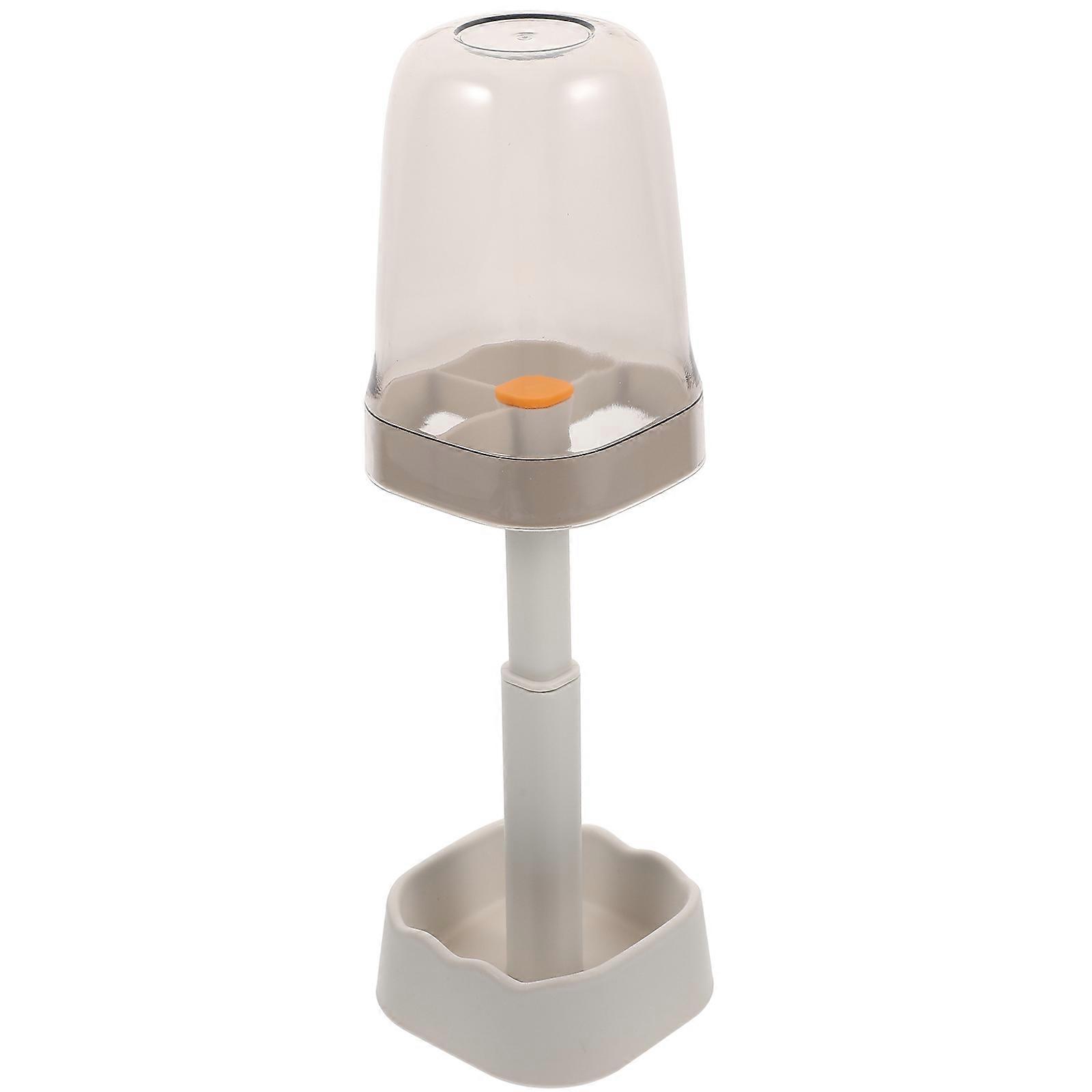 Portable Grey Toothbrush and Toothpaste Box for Storage Plastic Cup