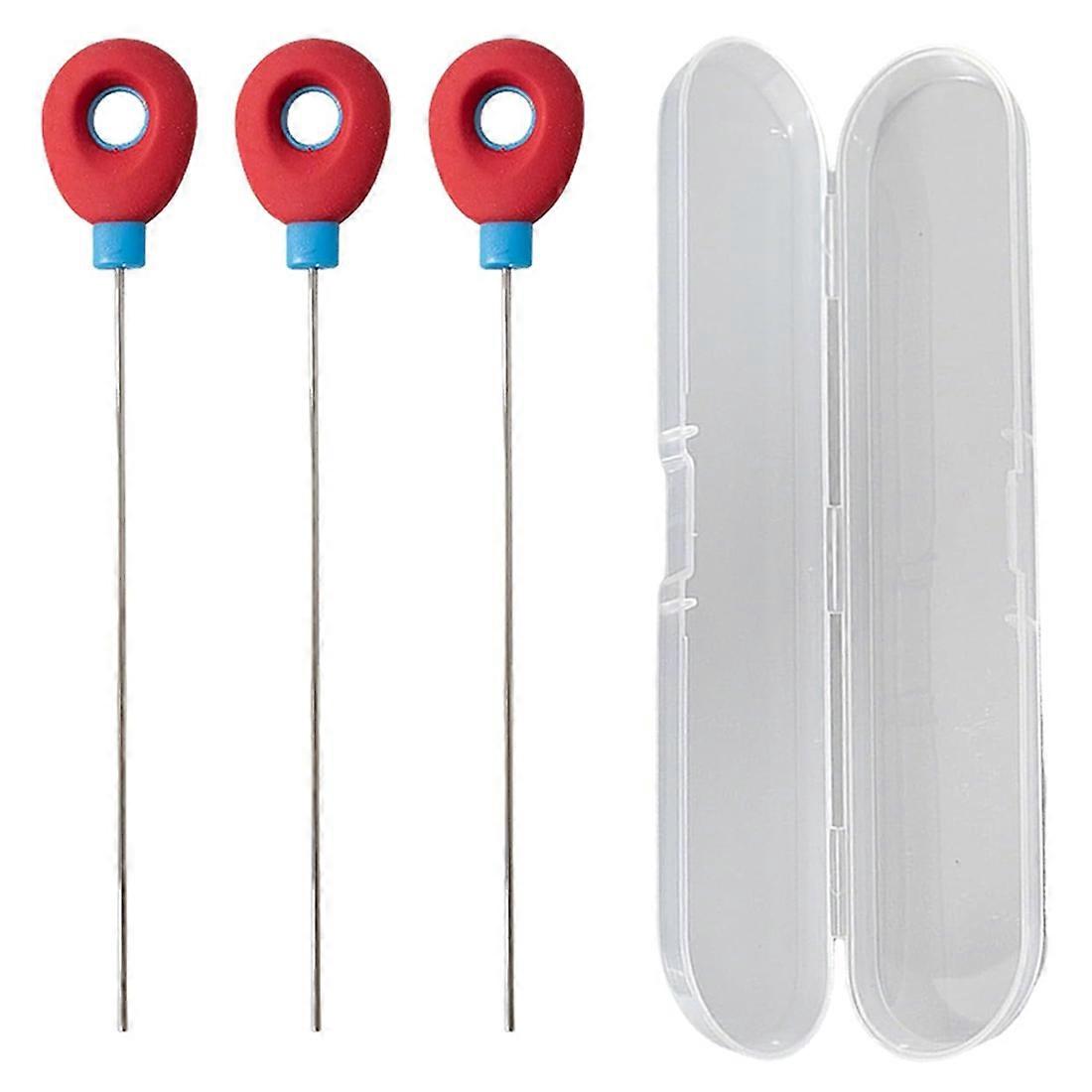 Cake Tester Set, 3-Pack Stainless Steel Baking Testers with Storage Case