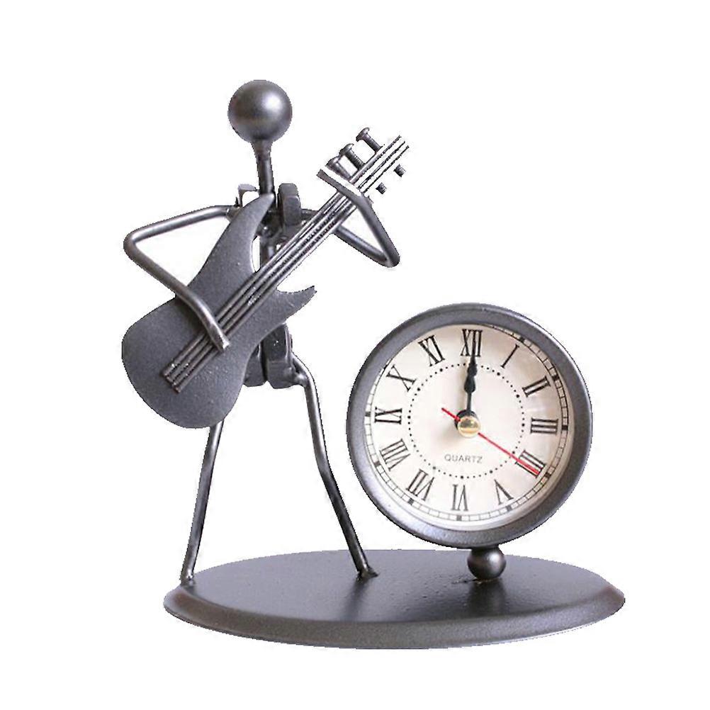 Creative Clock with Music Clock Function Metal Pendulum Decoration