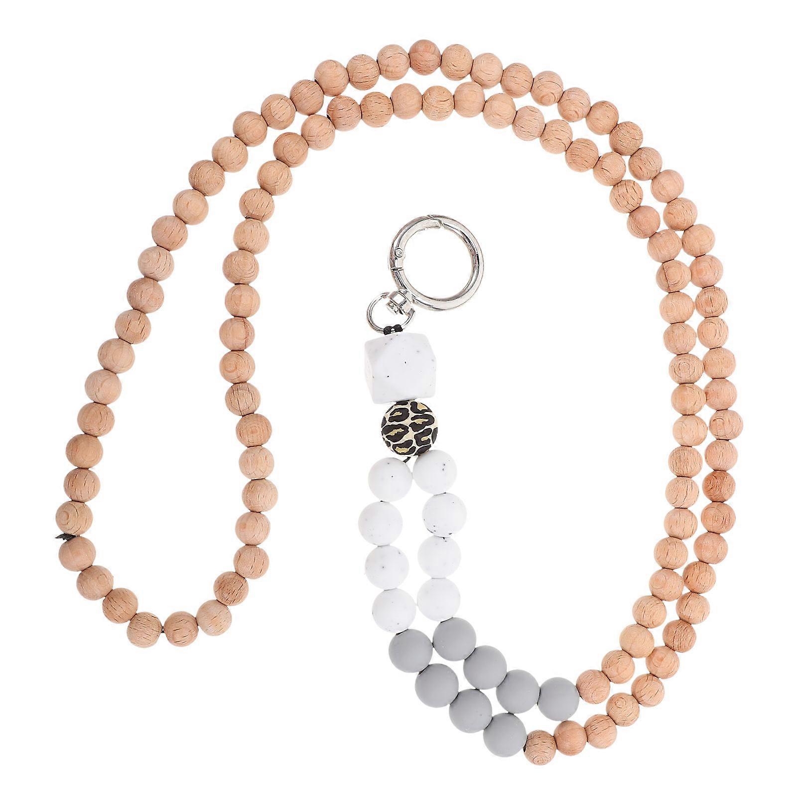 Beads Lanyard Multi-Function Card Lanyard for Hanging Use Convenient Key String