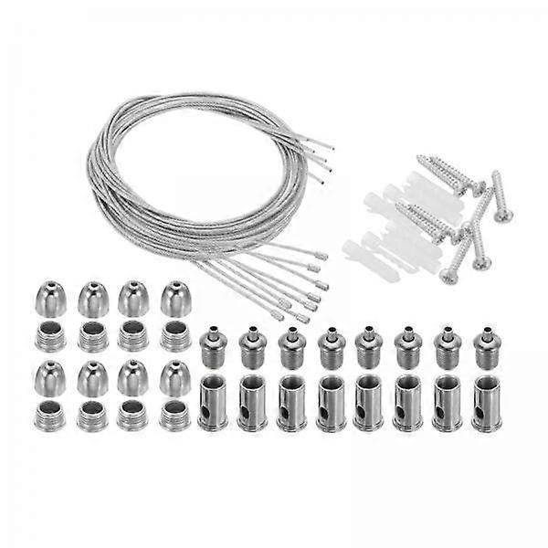 2x Hanging Wire Cable Kit Cables Versatile Adjustable Mounting Hardware for