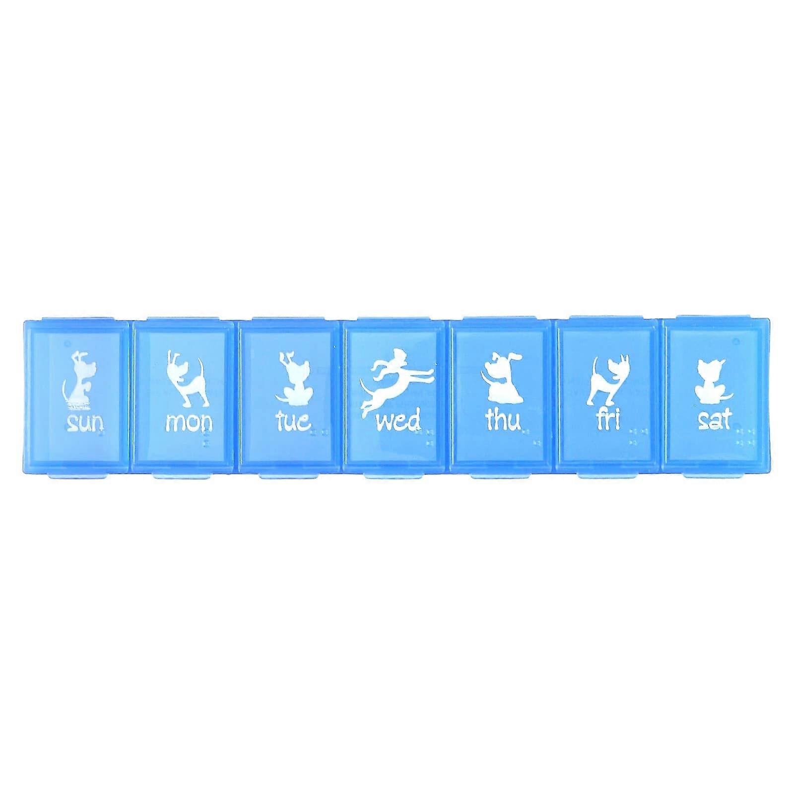 Ezy Dose, Pets, Weekly Pill Planner, Dogs, Large, 1 Count, 4-Pack