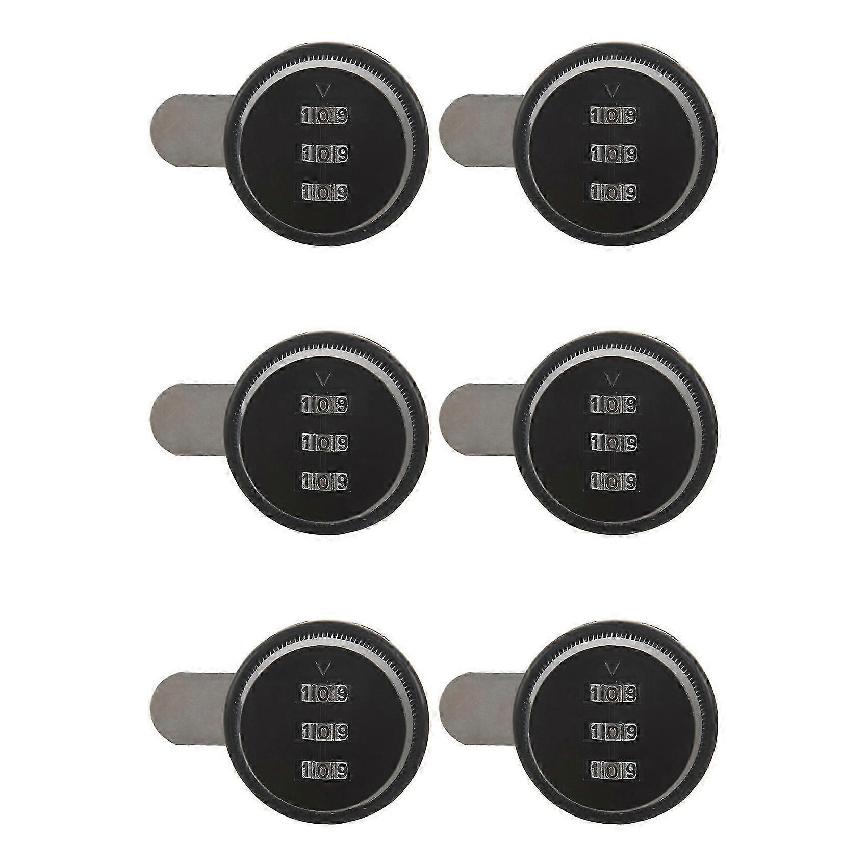 6X Alloy Code Combination Cam Lock Keyless Post Mail Box Cabinet RV 3 Dial