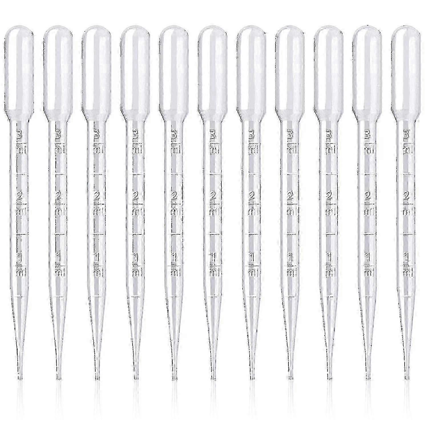 200pcs Plastic Pipettes 3ml For Laboratory Experiment