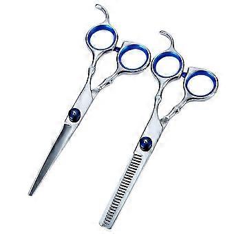 Haircut Scissor Blue Hairdressing Scissors for Hair Cutting 1Pair