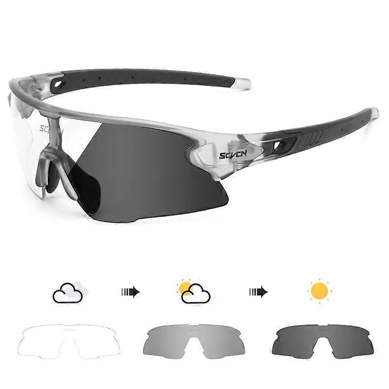 Brand Cycling Photochromic Bike Cycling Sunglasses Man Bicycle Goggles Outdoor Sport Fishing Glasses Cycling Mtb Glasses Eyewear