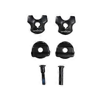 Abraçadeira de canote de selim compatível com adaptador para trilhos de selim de carbono 7x9mm, clipes ovais/redondos 7452490755497