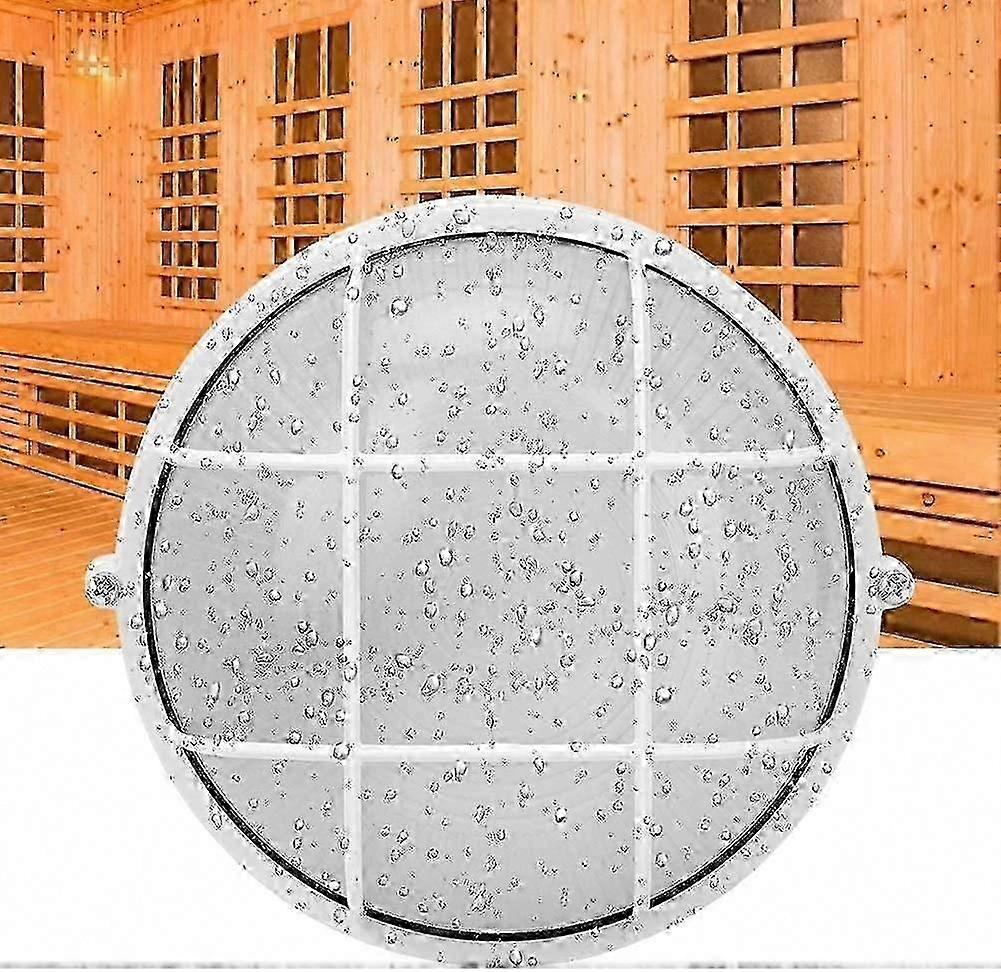 Explosion-Proof Sauna Lamp High-Temperature Moisture-Resistant E27 Thread Round Light for Sauna Room Accessory