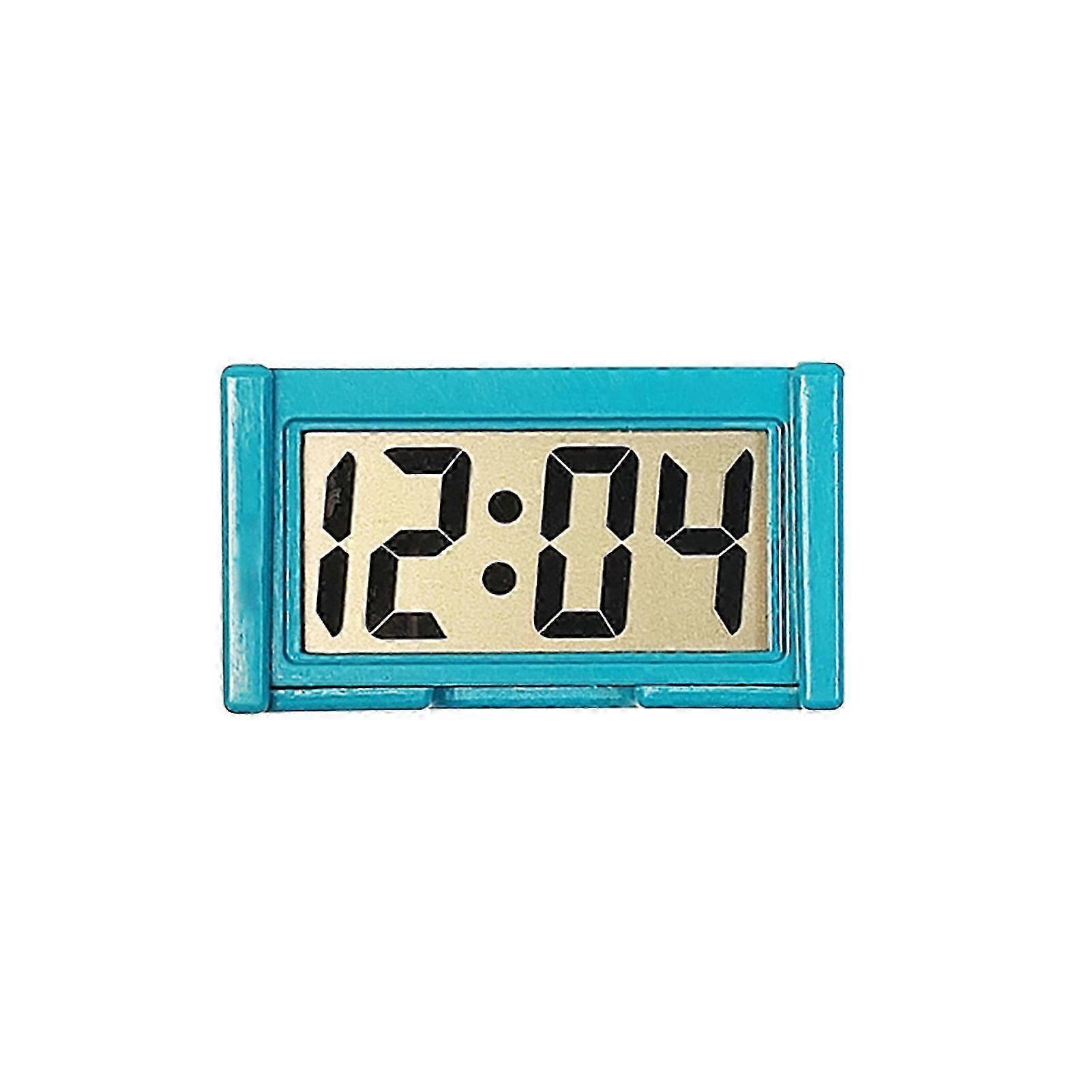 Digital Clock With Foldable Stand Easy To Read Display. Electronic Led Clock Kitchen Clock Time Blue