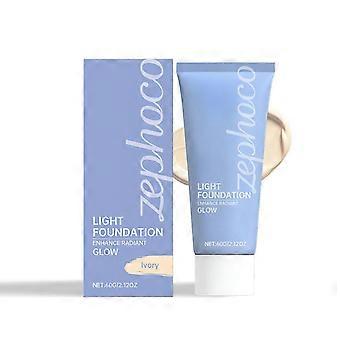 Long-Lasting Ivory White Concealer Foundation with Sun Protection, Matte Finish & Natural Coverage