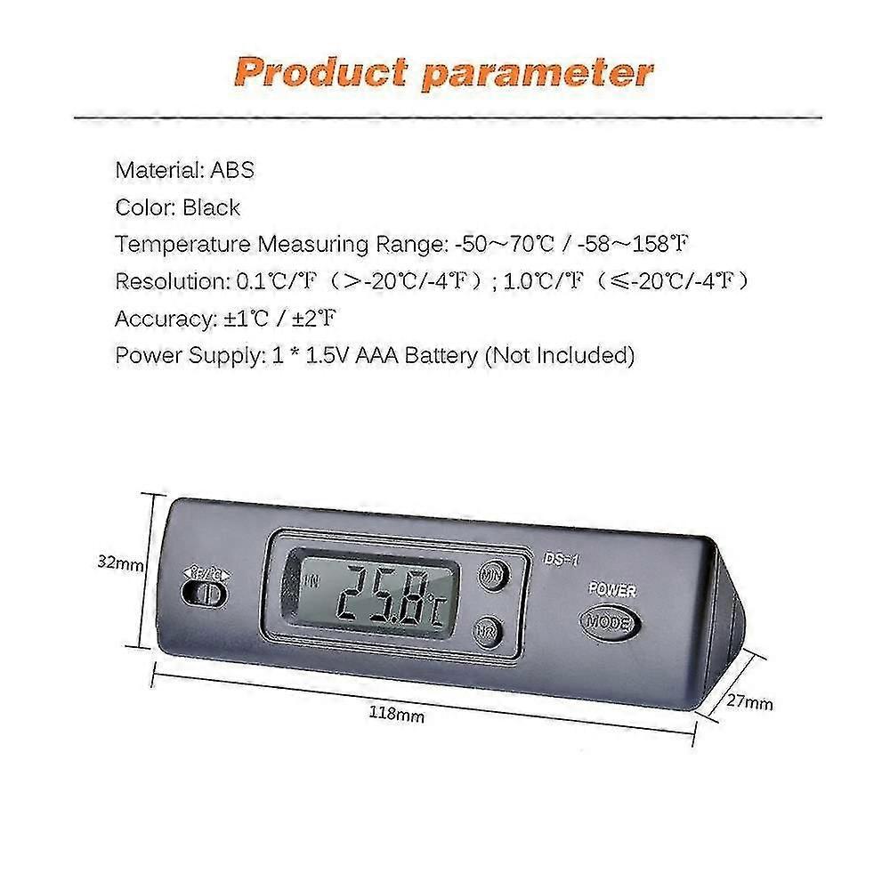 Mini termometer elektronisk digitalt biltermometer