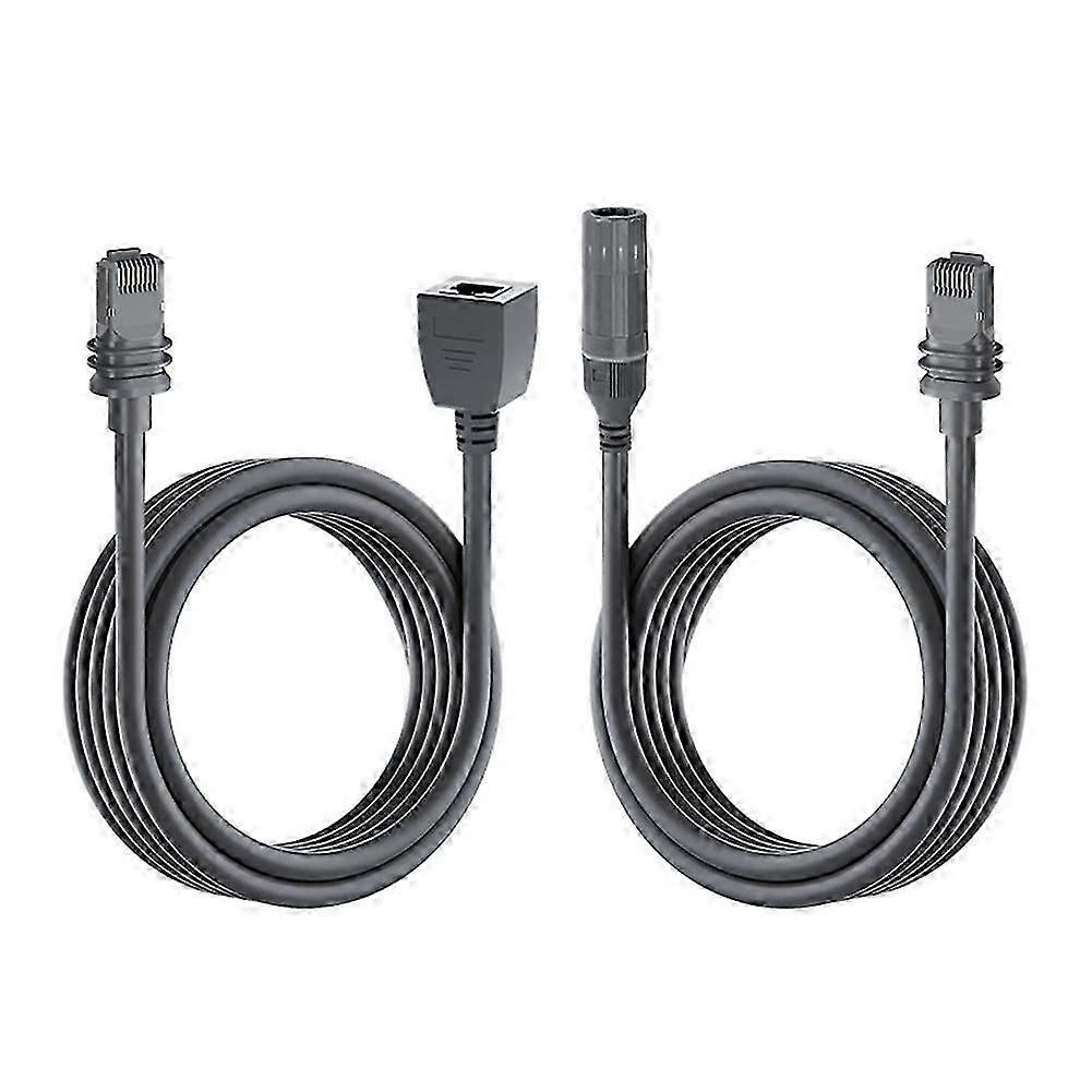 2PCS Ethernet Adapter Extension Cable Adapter compatible with Gen3 Double Shielded IP68 1200Mbps Receiving Cabl