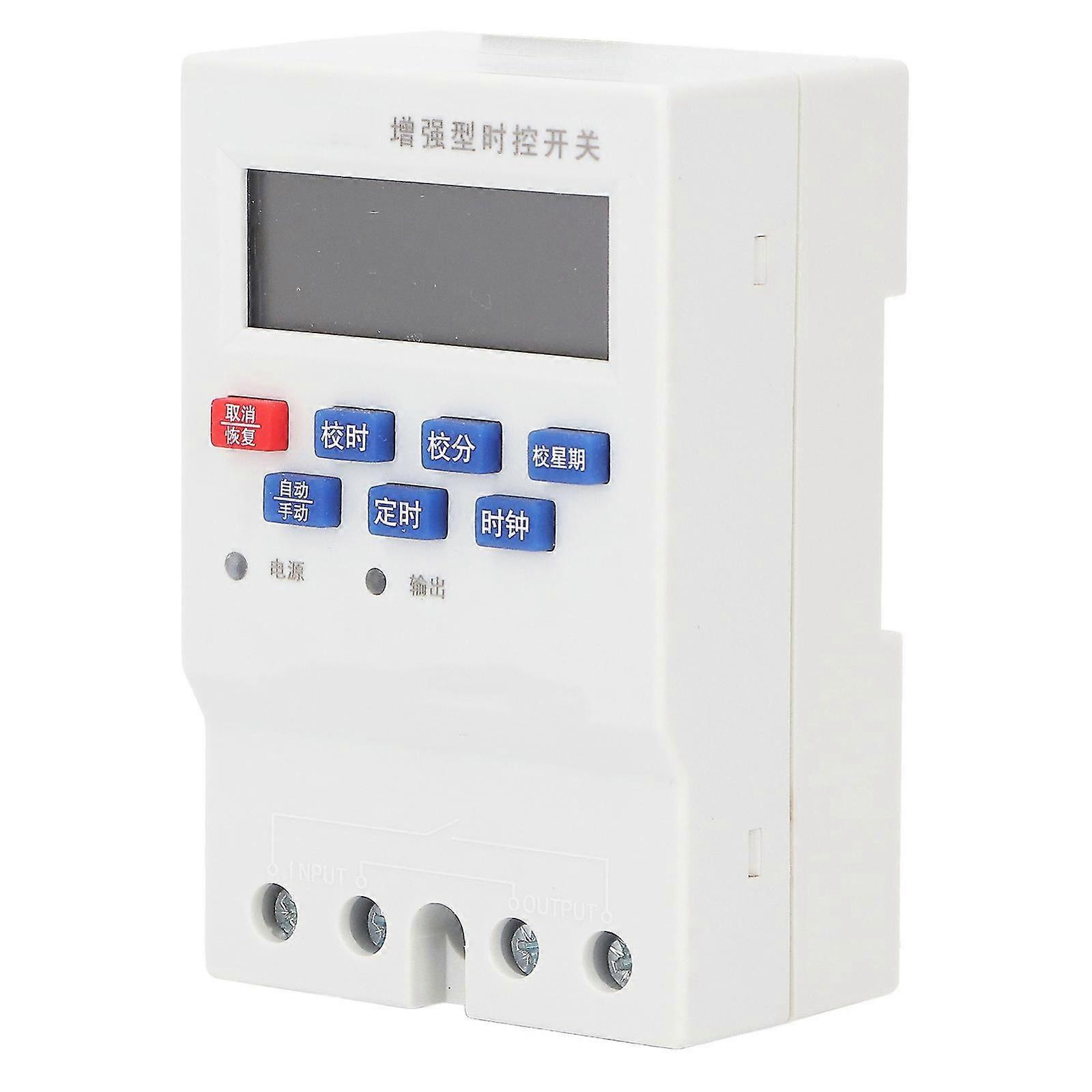 25A Programmable Digital Time Switch with Auto Start/Shutdown, Memory Time Control, Timer Relay 26-27