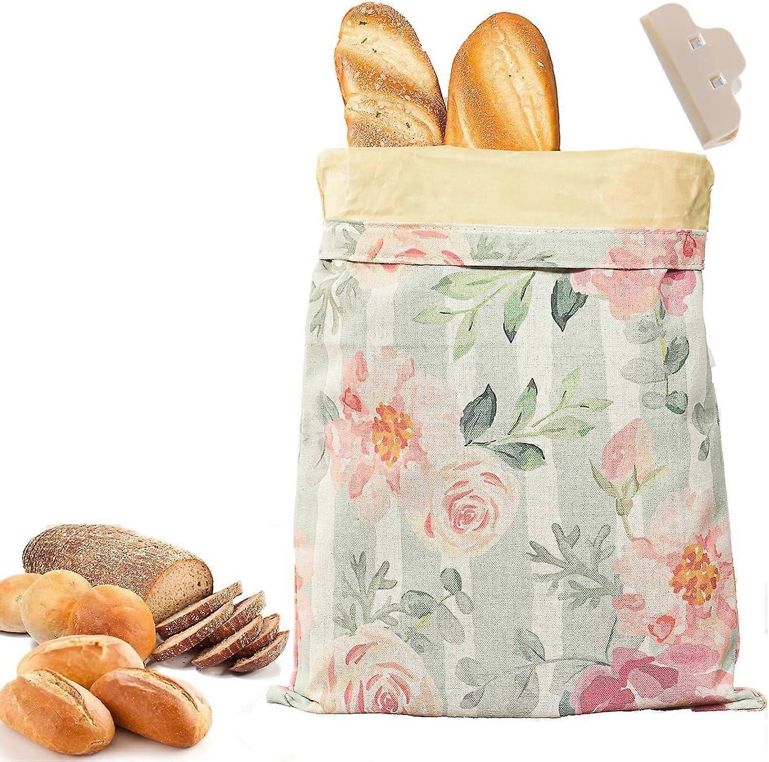 Extra Large Beeswax Bread Bags, Keep Bread Fresh for Several Days, Eas