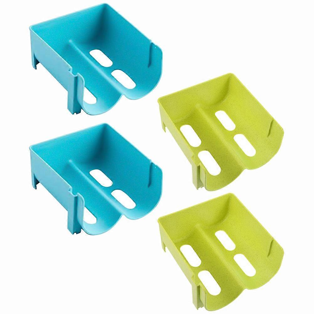 4pcs Refrigerator Drawer Boxes Stackable Drink Racks Storage Containers