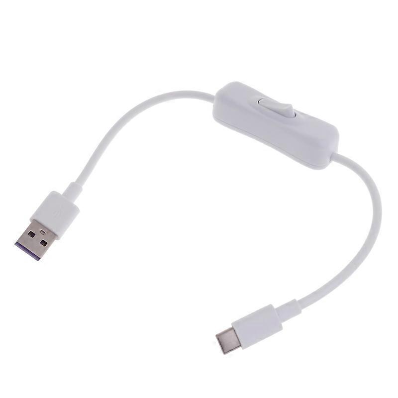 Type-C to USB Data Cable with Power White compatible Quick Charging, Syncing Line Cord 0.3M-2M