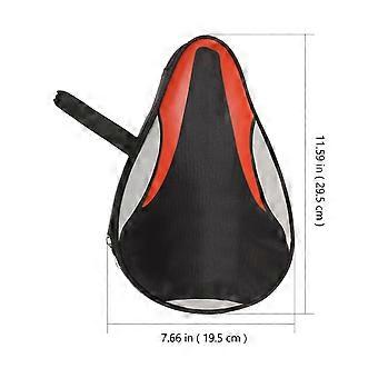 Black Table Tennis Bat Bag with External Case
