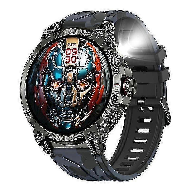 Smartwatch: 1.85" HD, Bluetooth Calls, Compass, Flashlight, 760mAh