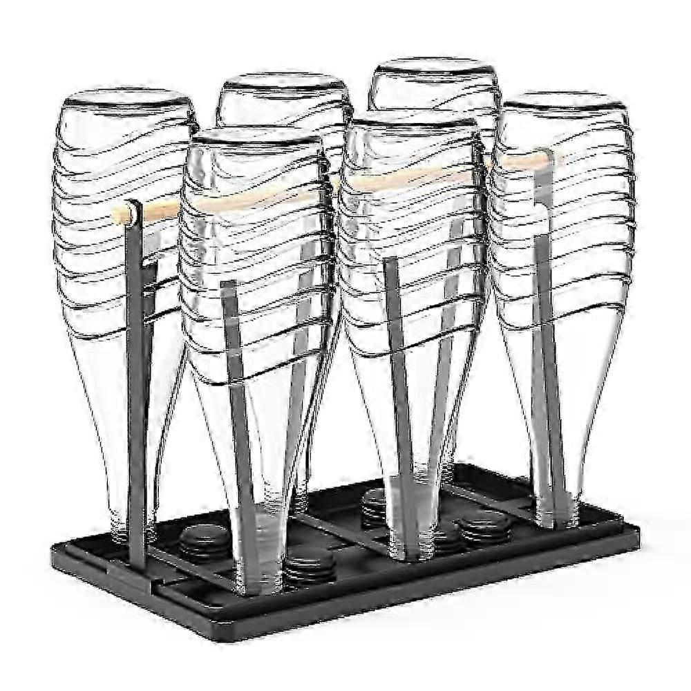 Compatible with Sodastream 6 Bottles Holder with Removable Draining Mat