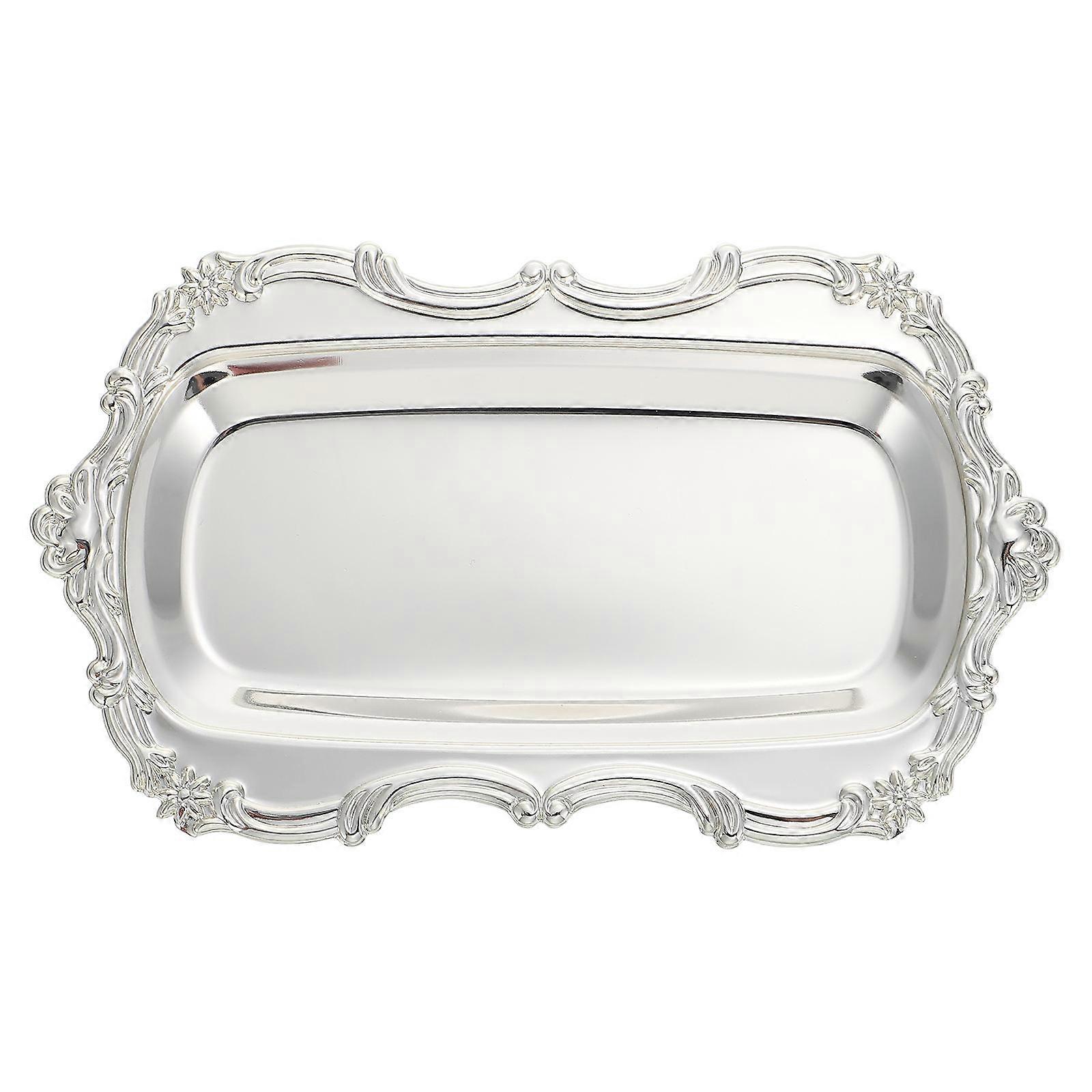 Cupcake Serving Dish Napkin Holder for Storage Silver