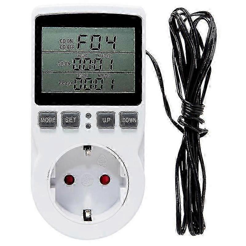 Multi-function Thermostat Temperature Controller Socket Outlet With Timer Switch 16a Heating Cooling
