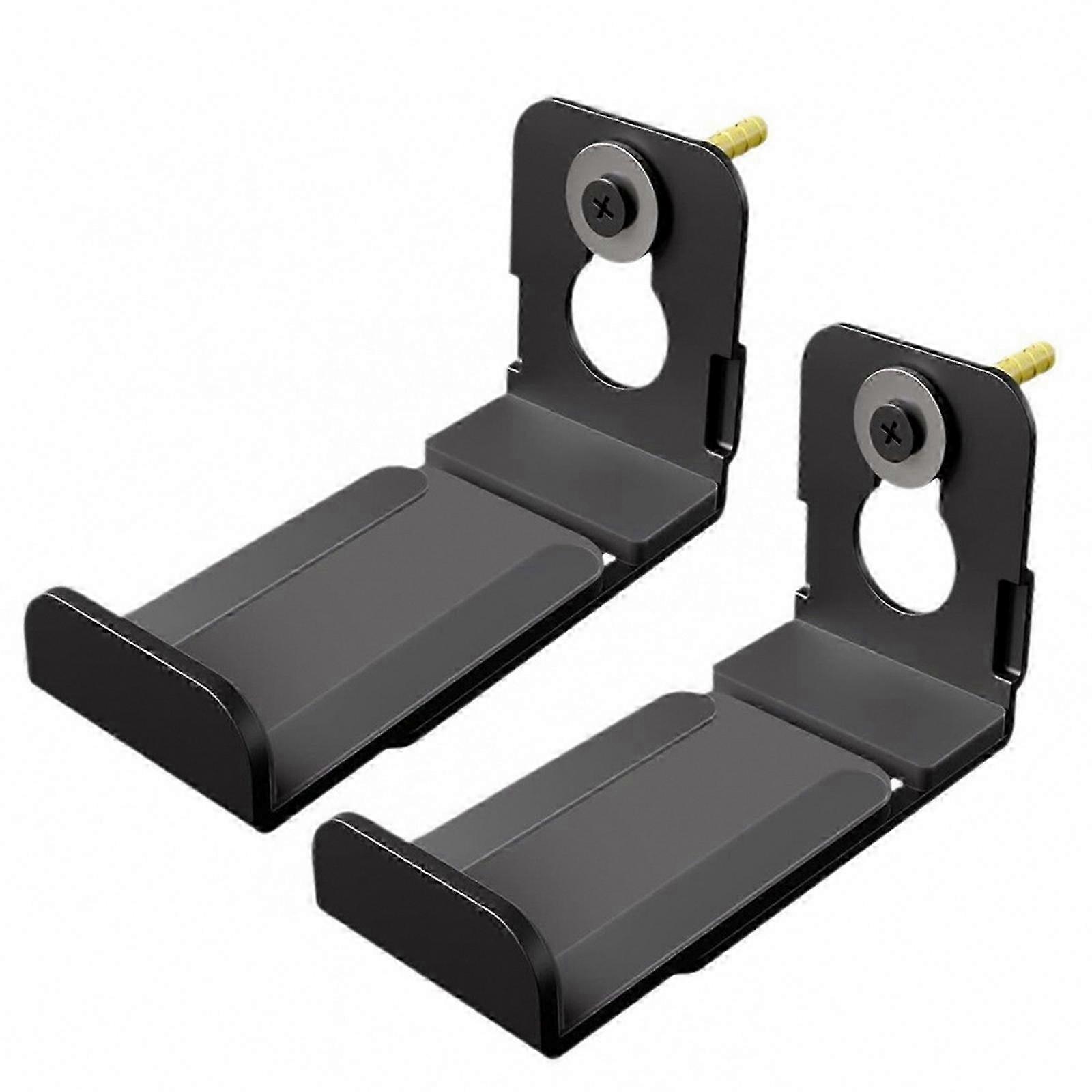 Multi-Room Mounting, L-Shape Wall Mount Bracket with Extendable Length, Matte Black